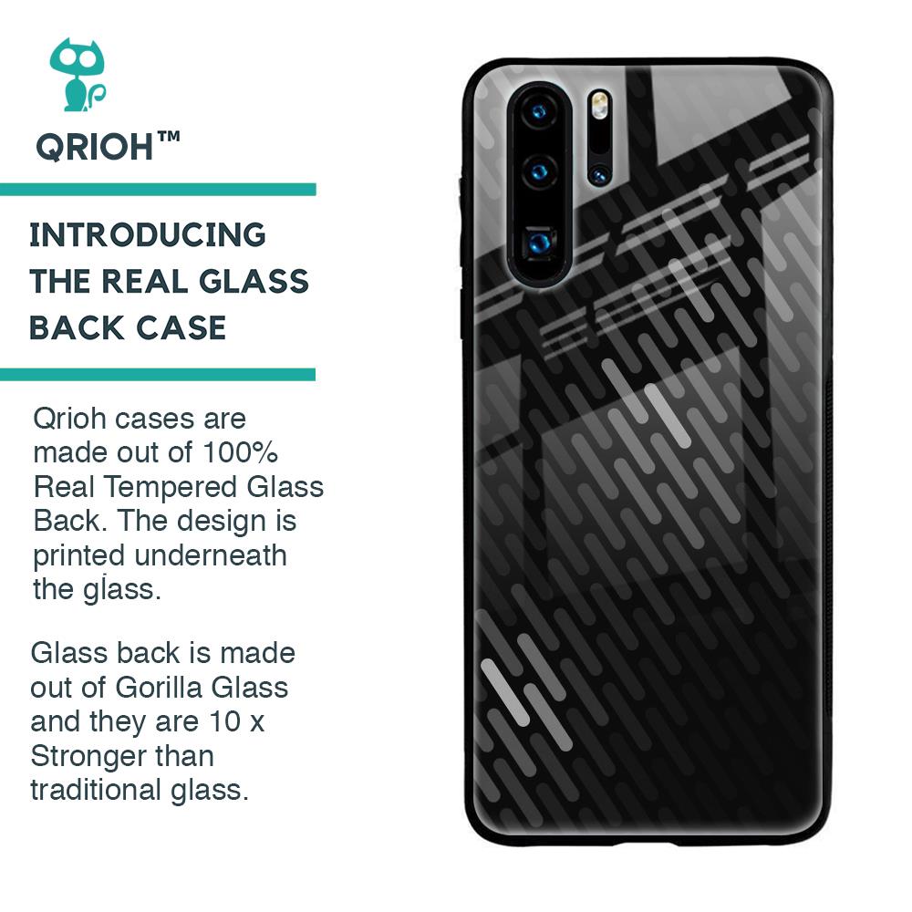 Dark Abstract Pattern Glass Case For Huawei P30 Pro