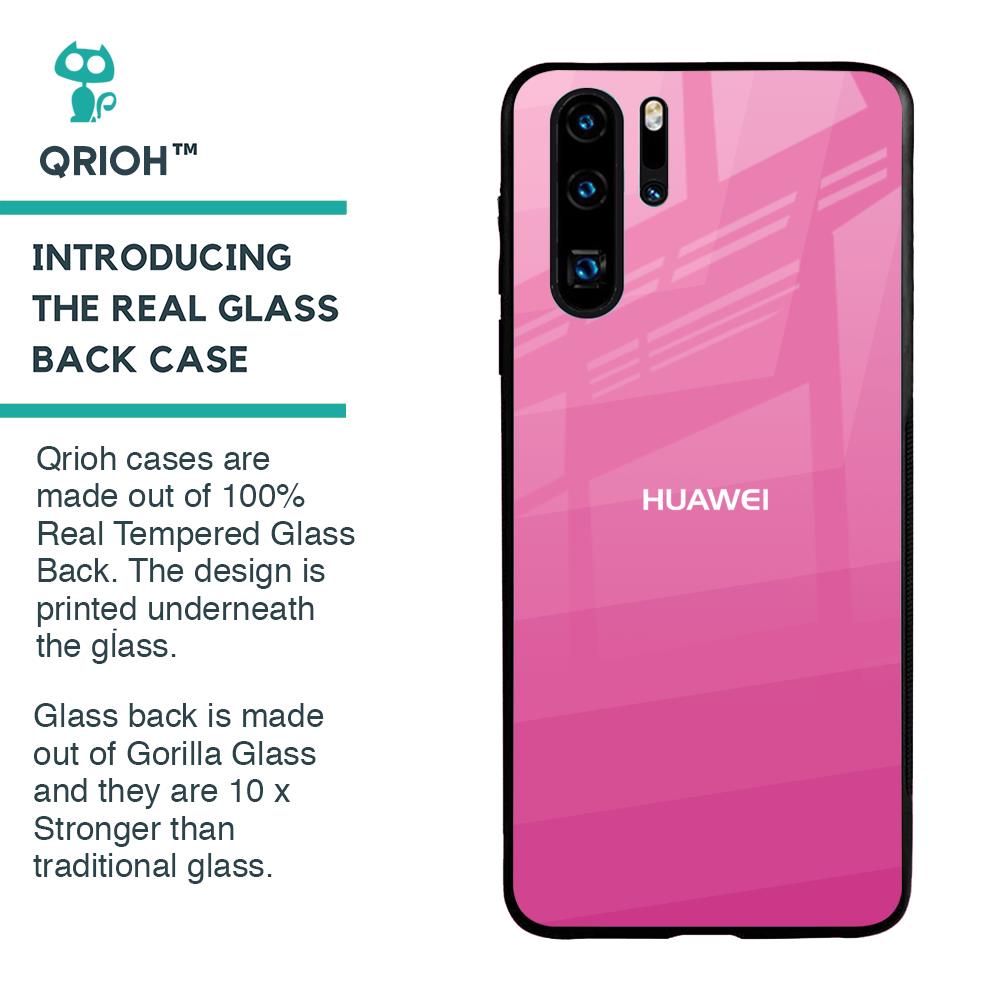 Pink Ribbon Caddy Glass Case for Huawei P30 Pro