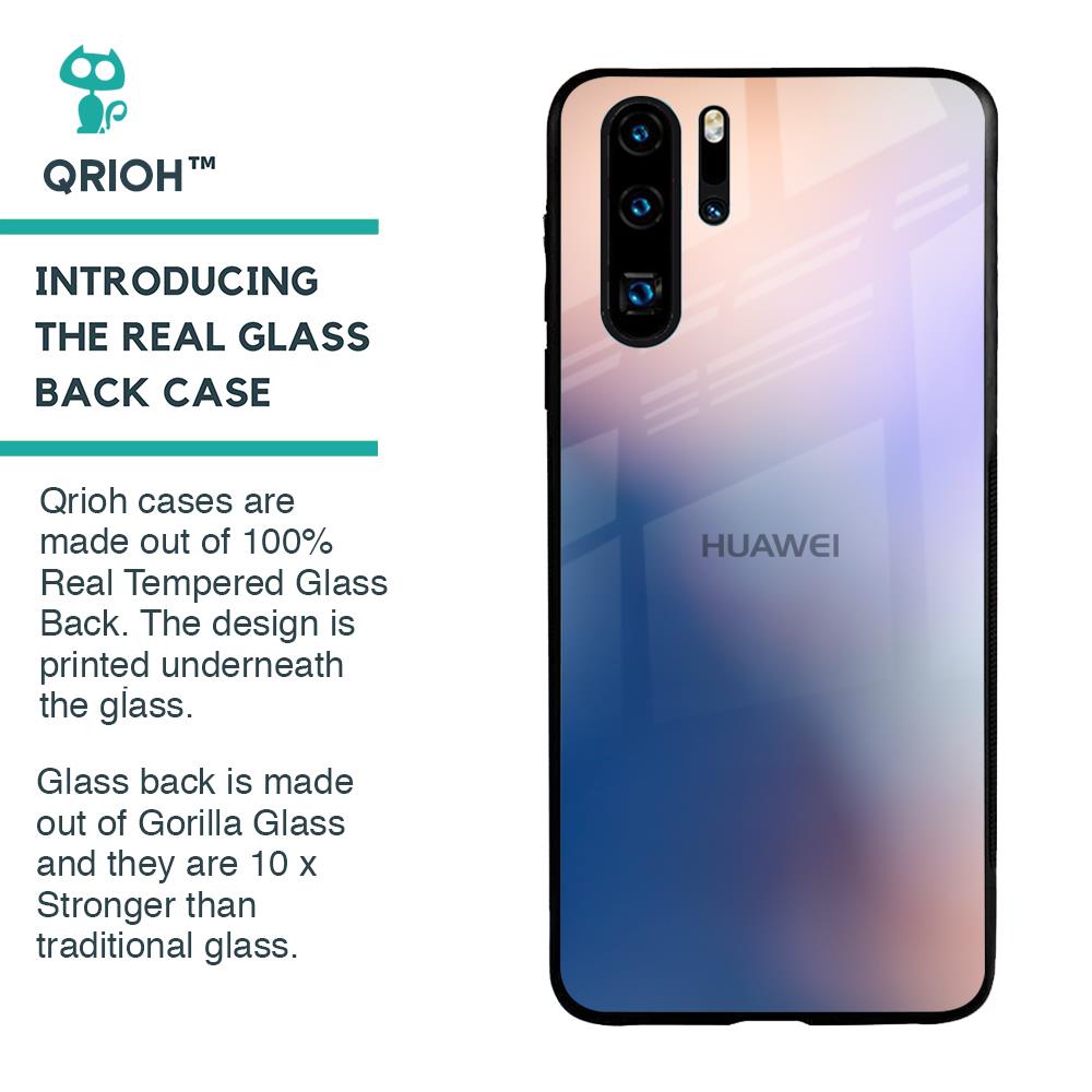 Blue Mauve Gradient Glass Case for Huawei P30 Pro
