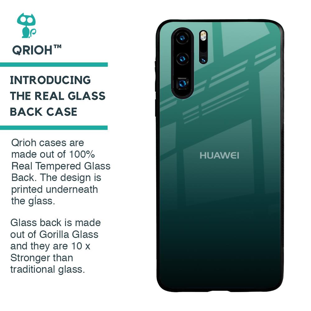 Palm Green Glass Case For Huawei P30 Pro