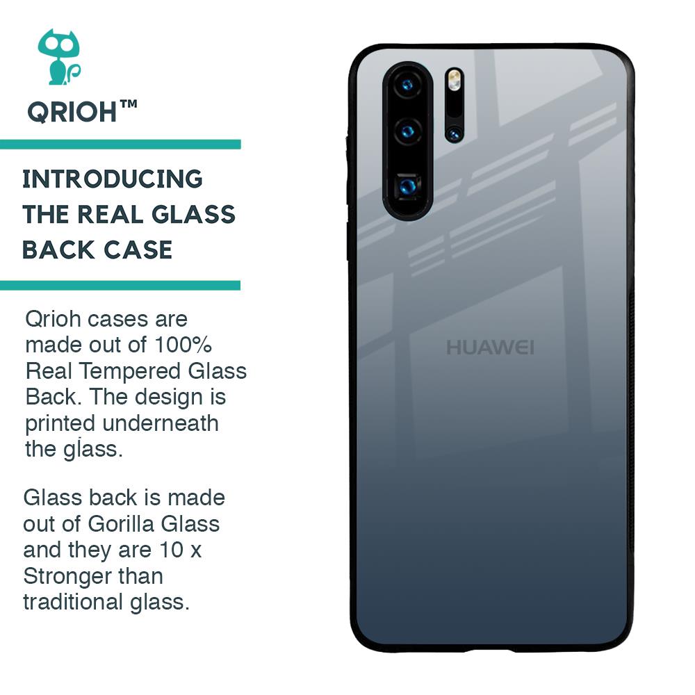 Smokey Grey Color Glass Case For Huawei P30 Pro