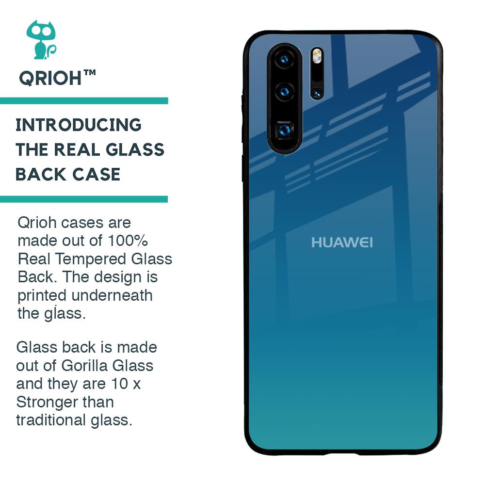 Celestial Blue Glass Case For Huawei P30 Pro