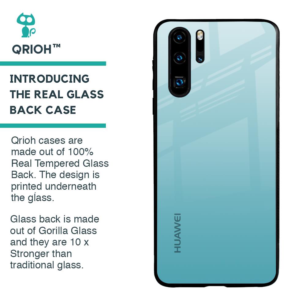Arctic Blue Glass Case For Huawei P30 Pro