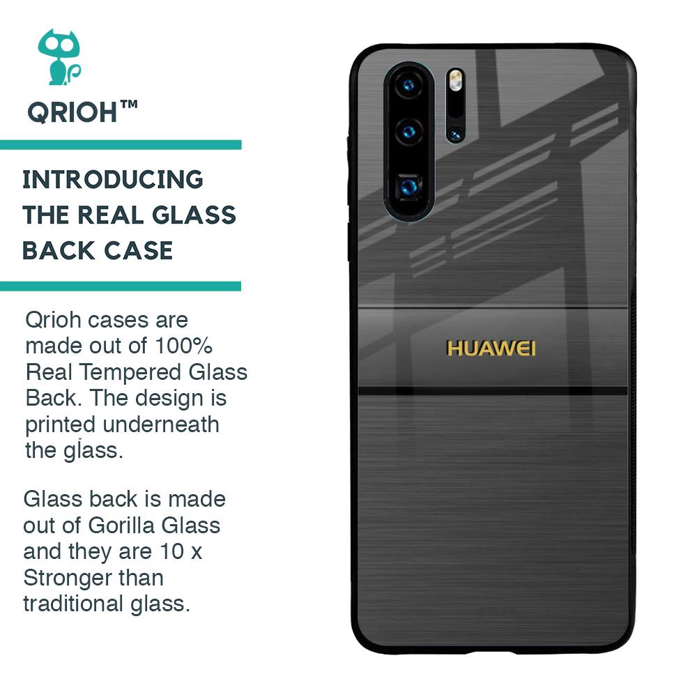 Grey Metallic Glass Case For Huawei P30 Pro