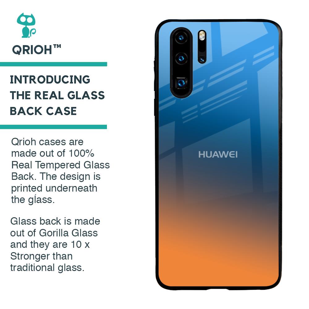 Sunset Of Ocean Glass Case for Huawei P30 Pro