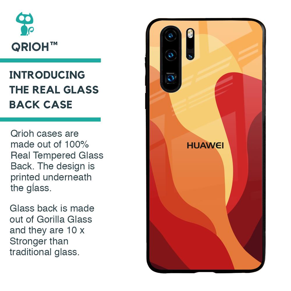Magma Color Pattern Glass Case for Huawei P30 Pro