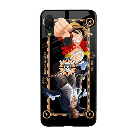Shanks & Luffy Xiaomi Redmi Note 7 Pro Glass Back Cover Online