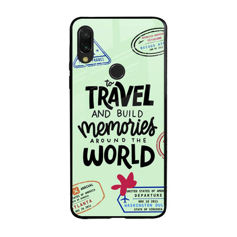 Travel Stamps Xiaomi Redmi Note 7 Pro Glass Back Cover Online