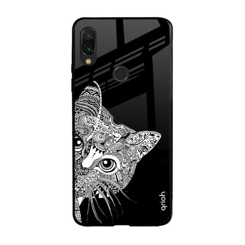 Kitten Mandala Xiaomi Redmi Note 7 Pro Glass Back Cover Online
