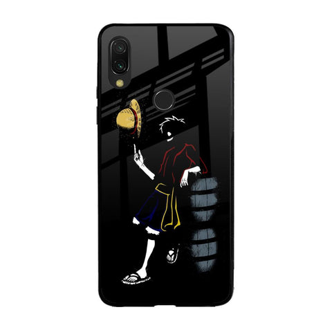 Luffy Line Art Xiaomi Redmi Note 7 Pro Glass Back Cover Online