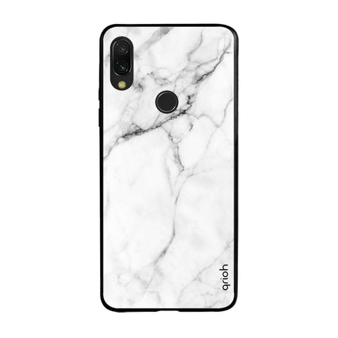 Modern White Marble Xiaomi Redmi Note 7 Pro Glass Back Cover Online