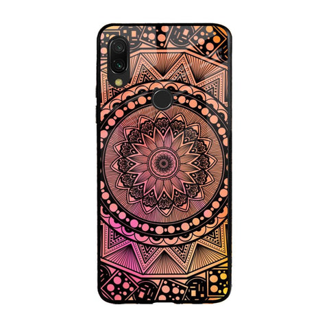 Floral Mandala Xiaomi Redmi Note 7 Pro Glass Back Cover Online