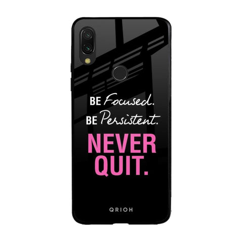 Be Focused Xiaomi Redmi Note 7 Pro Glass Back Cover Online