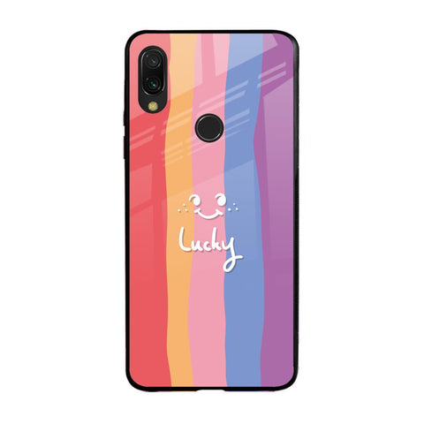 Lucky Abstract Xiaomi Redmi Note 7 Pro Glass Back Cover Online