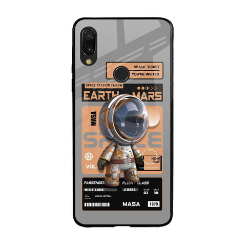 Space Ticket Xiaomi Redmi Note 7 Pro Glass Back Cover Online