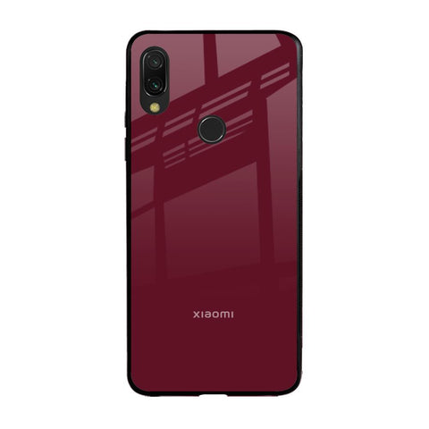 Classic Burgundy Xiaomi Redmi Note 7 Pro Glass Back Cover Online