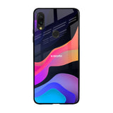 Colorful Fluid Xiaomi Redmi Note 7 Pro Glass Back Cover Online