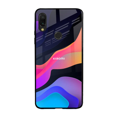 Colorful Fluid Xiaomi Redmi Note 7 Pro Glass Back Cover Online