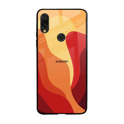 Magma Color Pattern Xiaomi Redmi Note 7 Pro Glass Back Cover Online