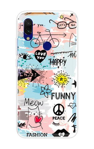 Happy Doodle Xiaomi Redmi 7 Back Cover