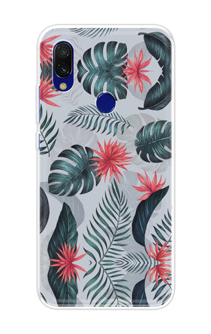 Retro Floral Leaf Xiaomi Redmi 7 Back Cover