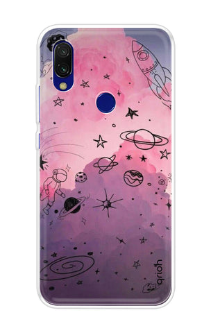 Space Doodles Art Xiaomi Redmi 7 Back Cover