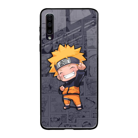 Orange Chubby Samsung Galaxy A70 Glass Back Cover Online