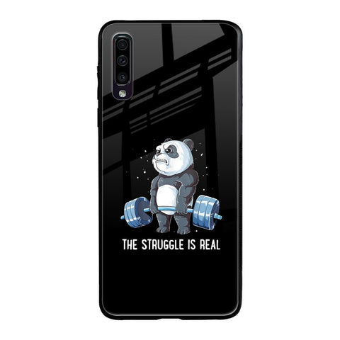 Real Struggle Samsung Galaxy A70 Glass Back Cover Online