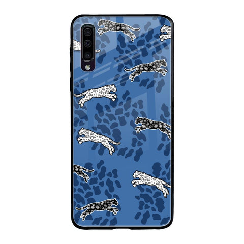 Blue Cheetah Samsung Galaxy A70 Glass Back Cover Online