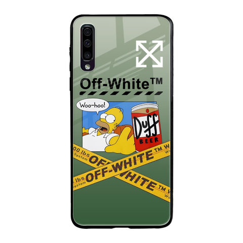 Duff Beer Samsung Galaxy A70 Glass Back Cover Online