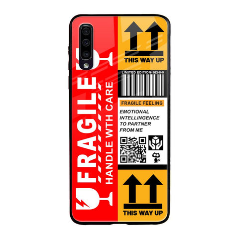Handle With Care Samsung Galaxy A70 Glass Back Cover Online