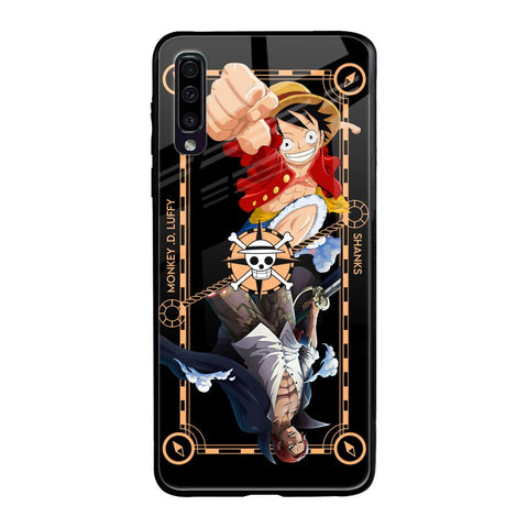Shanks & Luffy Samsung Galaxy A70 Glass Back Cover Online