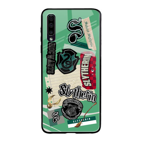 Slytherin Samsung Galaxy A70 Glass Back Cover Online