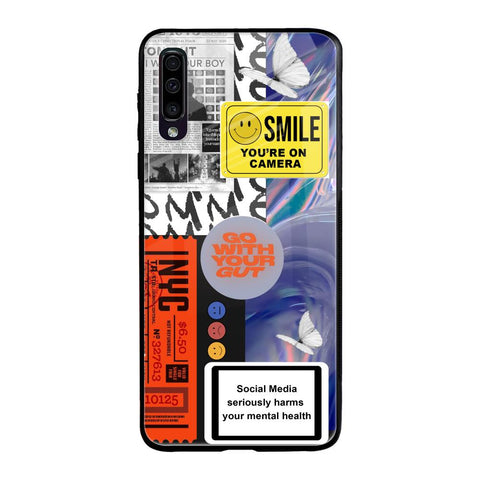 Smile for Camera Samsung Galaxy A70 Glass Back Cover Online