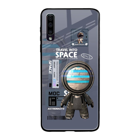 Space Travel Samsung Galaxy A70 Glass Back Cover Online