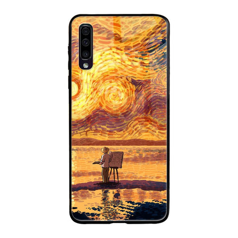 Sunset Vincent Samsung Galaxy A70 Glass Back Cover Online
