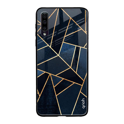 Abstract Tiles Samsung Galaxy A70 Glass Back Cover Online