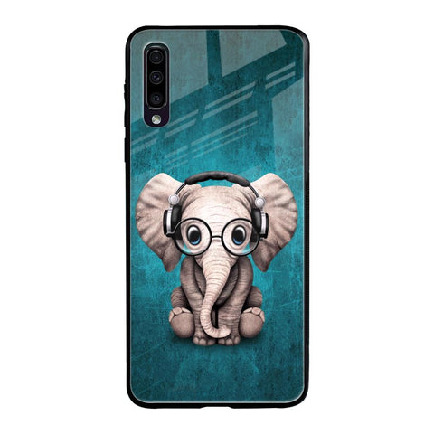 Adorable Baby Elephant Samsung Galaxy A70 Glass Back Cover Online