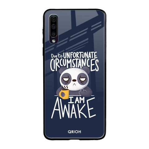 Struggling Panda Samsung Galaxy A70 Glass Back Cover Online