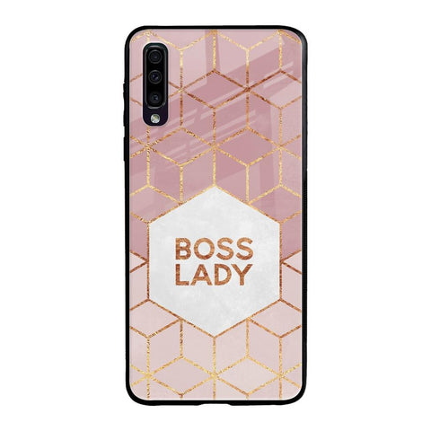 Boss Lady Samsung Galaxy A70 Glass Back Cover Online