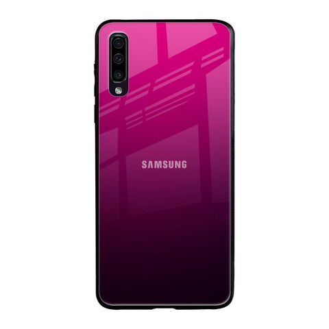 Purple Ombre Pattern Samsung Galaxy A70 Glass Back Cover Online