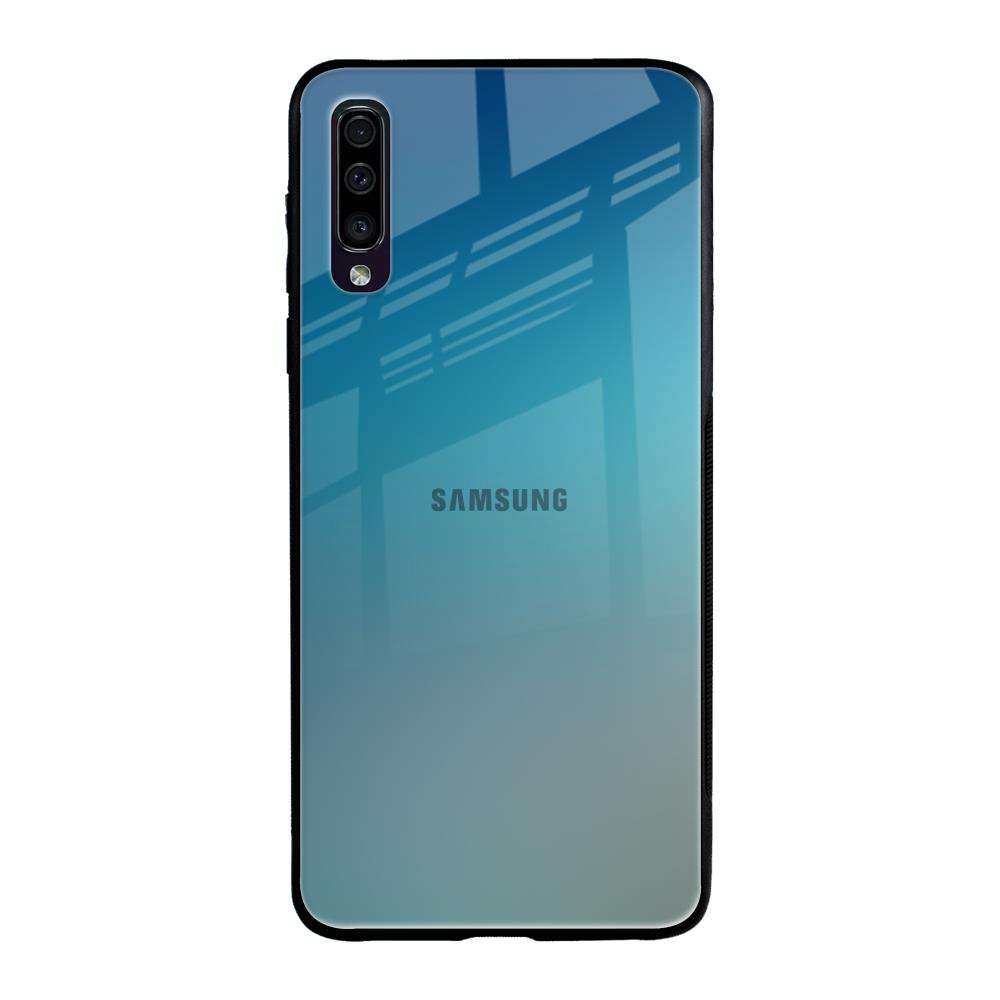Sea Theme Gradient Samsung Galaxy A70 Glass Back Cover Online