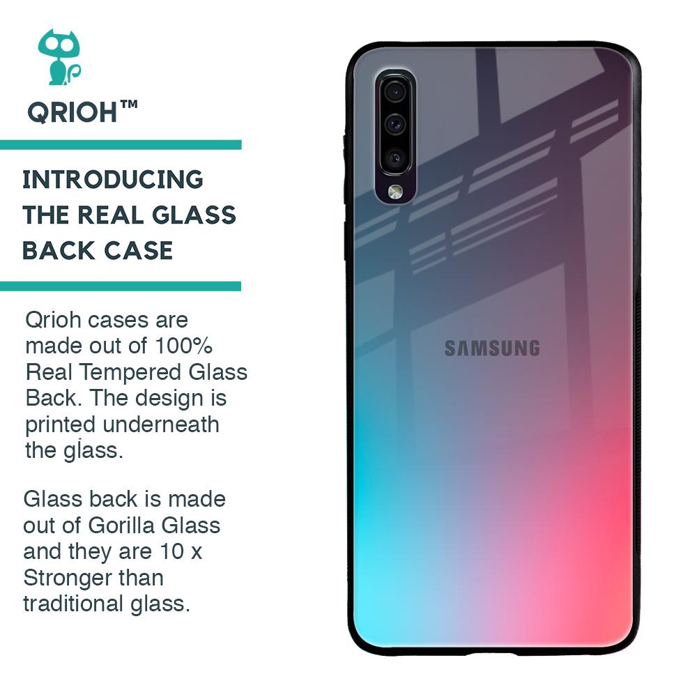 Rainbow Laser Glass Case for Samsung Galaxy A70