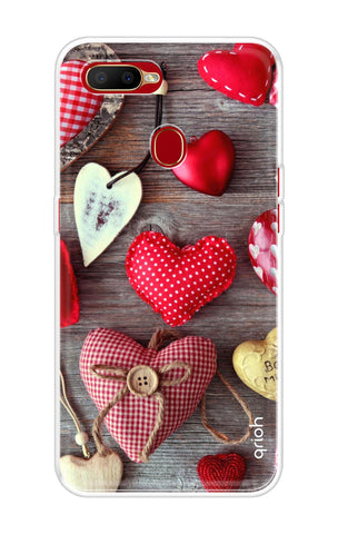 Valentine Hearts Oppo A5s Back Cover