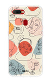 Abstract Faces Oppo A5s Back Cover