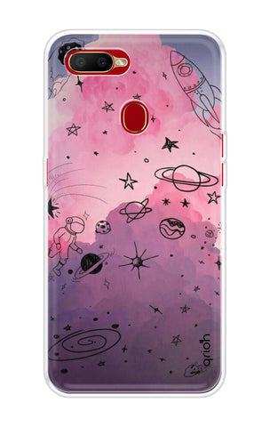 Space Doodles Art Oppo A5s Back Cover