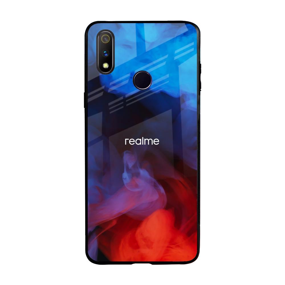 Dim Smoke Realme 3 Pro Glass Back Cover Online