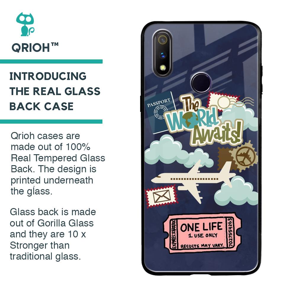 Tour The World Glass Case For Realme 3 Pro
