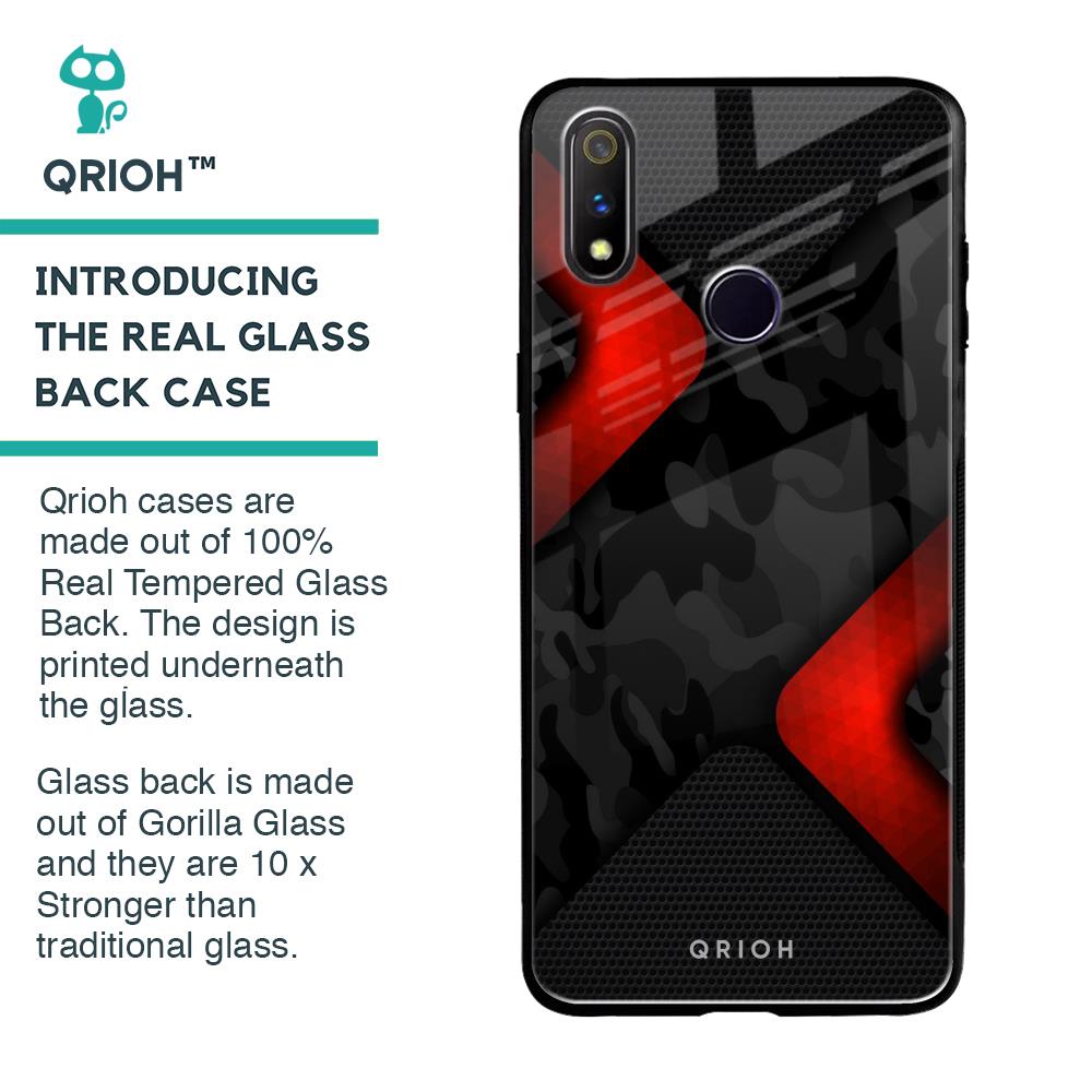Modern Camo Abstract Glass Case for Realme 3 Pro