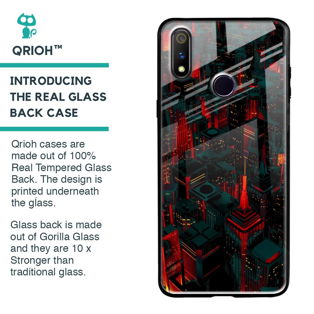 City Light Glass Case For Realme 3 Pro